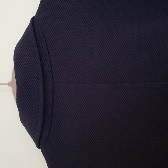 Torrid Women's Scuba Textured Woven Navy Moto Jacket - Size 2 - Picture 7 of 12